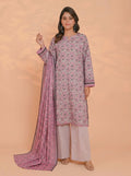 3 Piece Golden Zari Khaddar Suit (Unstitched)