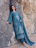 3 Piece Karandi Suit with Chiffon Dupatta (Stitched)