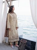 3 Piece Karandi Suit with Chiffon Dupatta (Stitched)