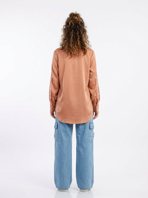 1 Piece Silk Printed Shirt