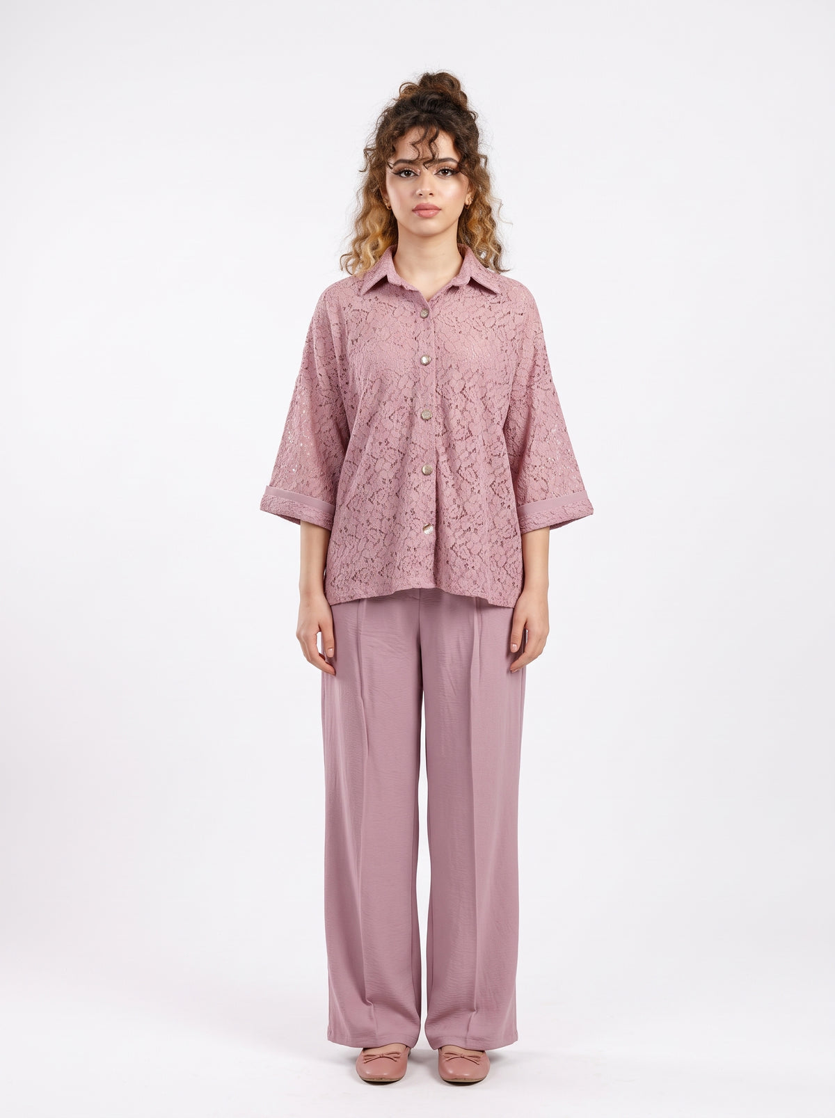 2 Piece Cotton Net Suit