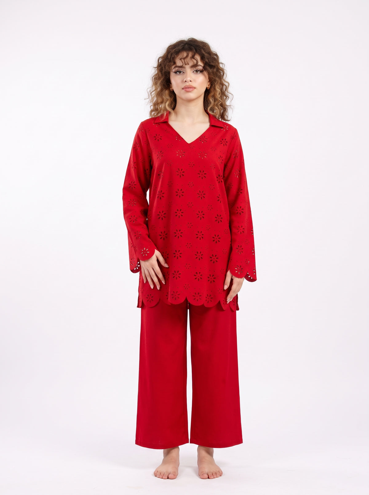 2 Piece Lycra Co-ord Set