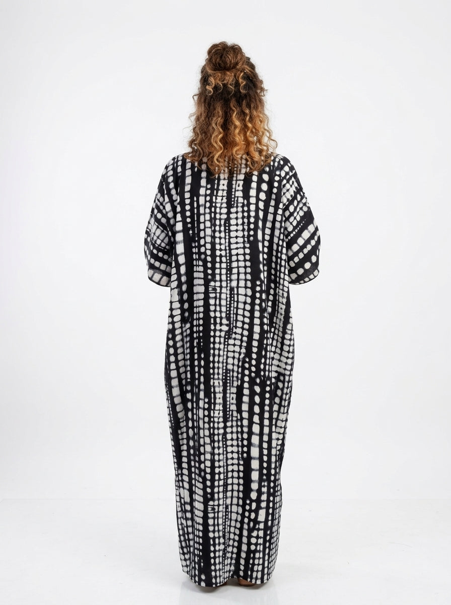 1 Piece Silk Kaftan