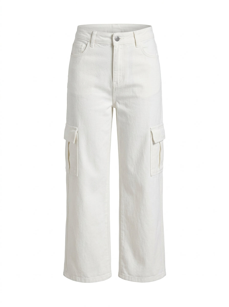 White Denim Jeans Pants