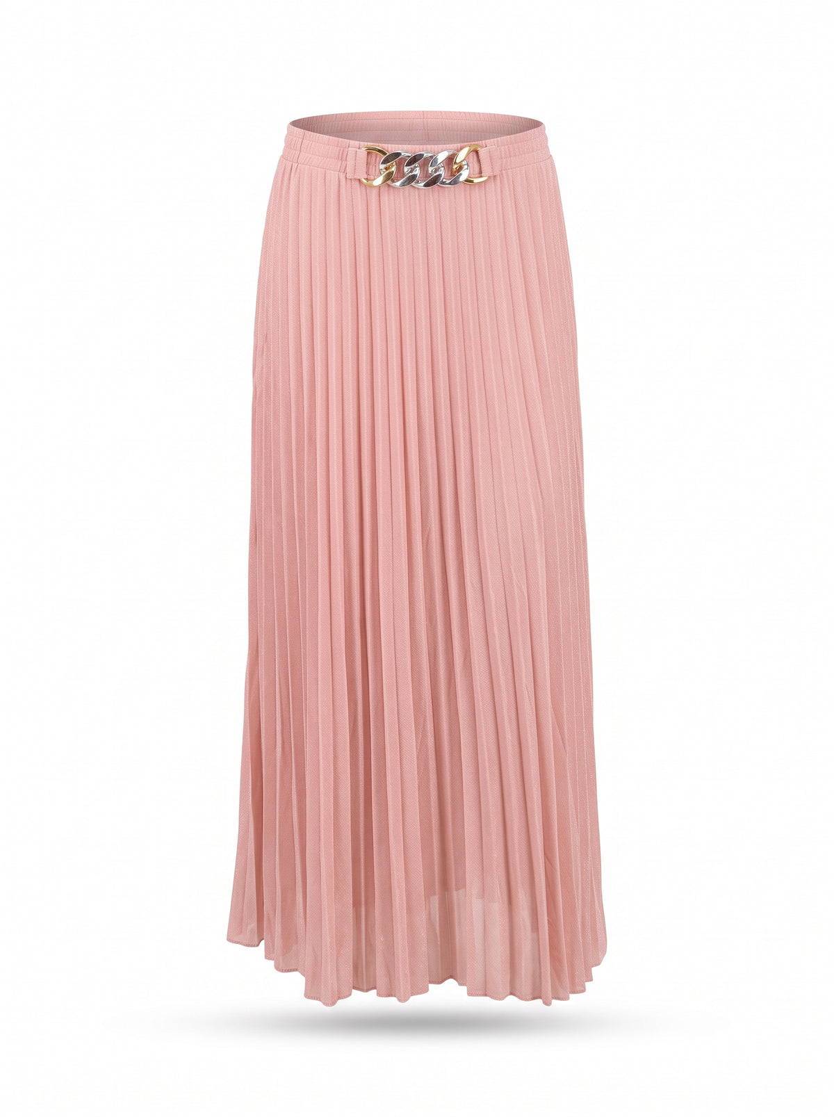 Embellished Pleated Skirt - Pink