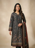 Midnight Noir - Embroidered Lawn 3 Piece