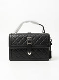 Black Quilted Box Bag