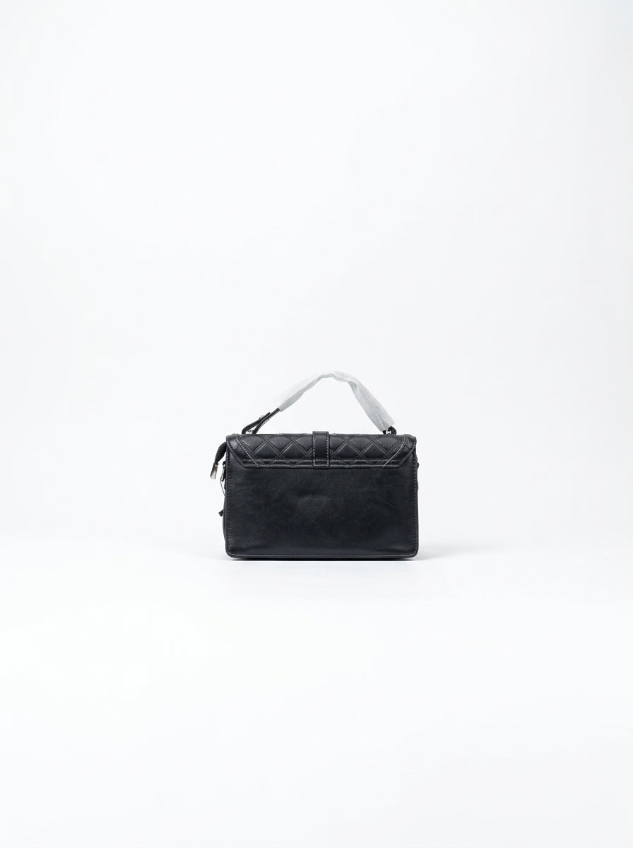 Black Quilted Box Bag