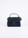 Charcoal Textured Trapezoid Handbag