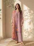 3 Piece Dobby Viscose Printed Suit (Unstitched)