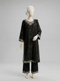 3 Piece Embroidered Karandi Suit (Stitched)