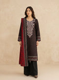 3 Piece Embroidered Khaddar Suit (Unstitched)