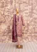 Plum Vine - Printed Lawn 3 Piece