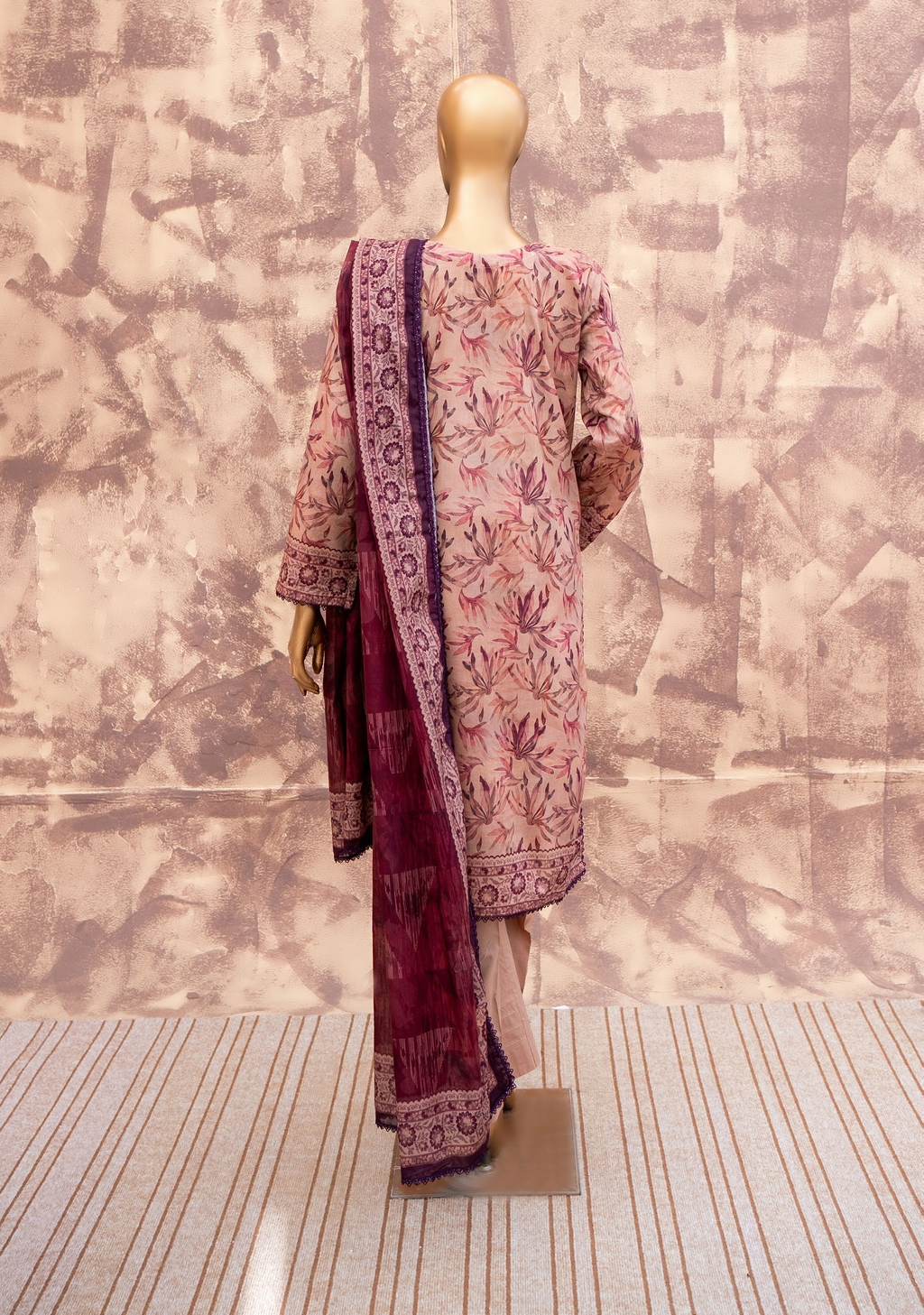 Plum Vine - Printed Lawn 3 Piece