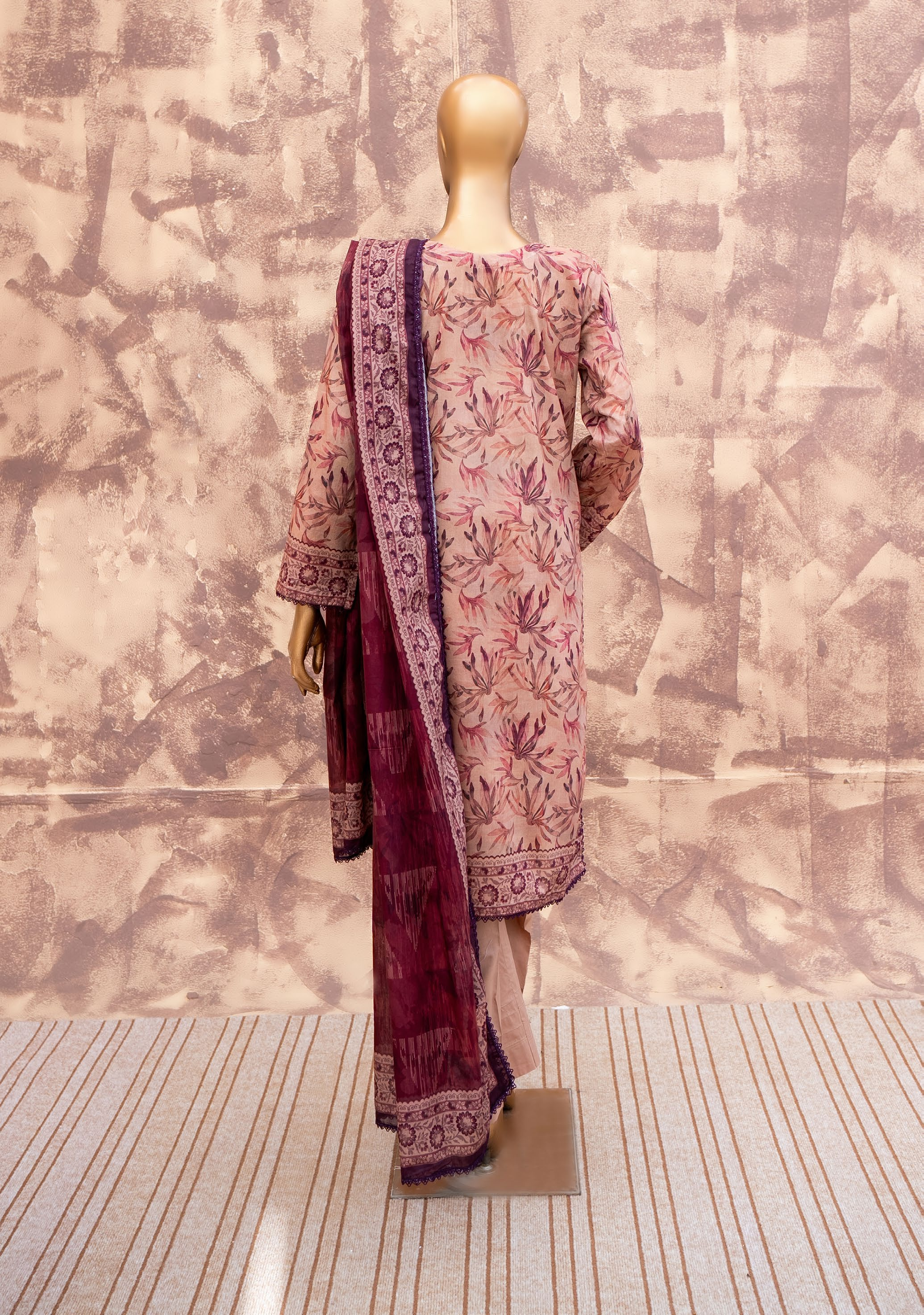 Plum Vine - Printed Lawn 3 Piece