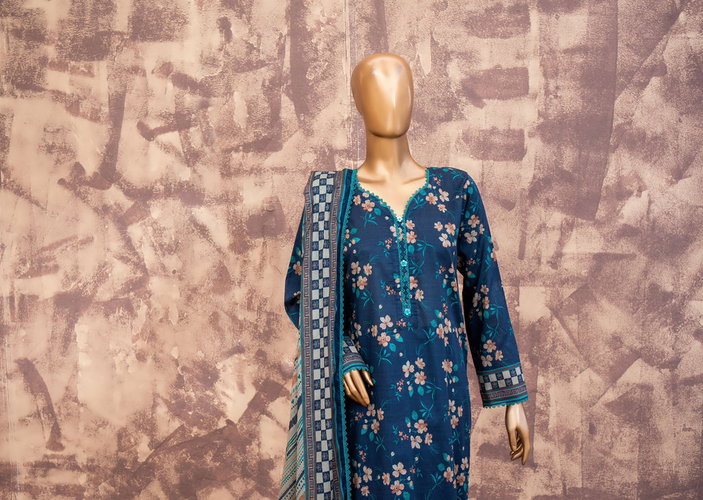 Midnight Mosaic - Printed Lawn 3 Piece