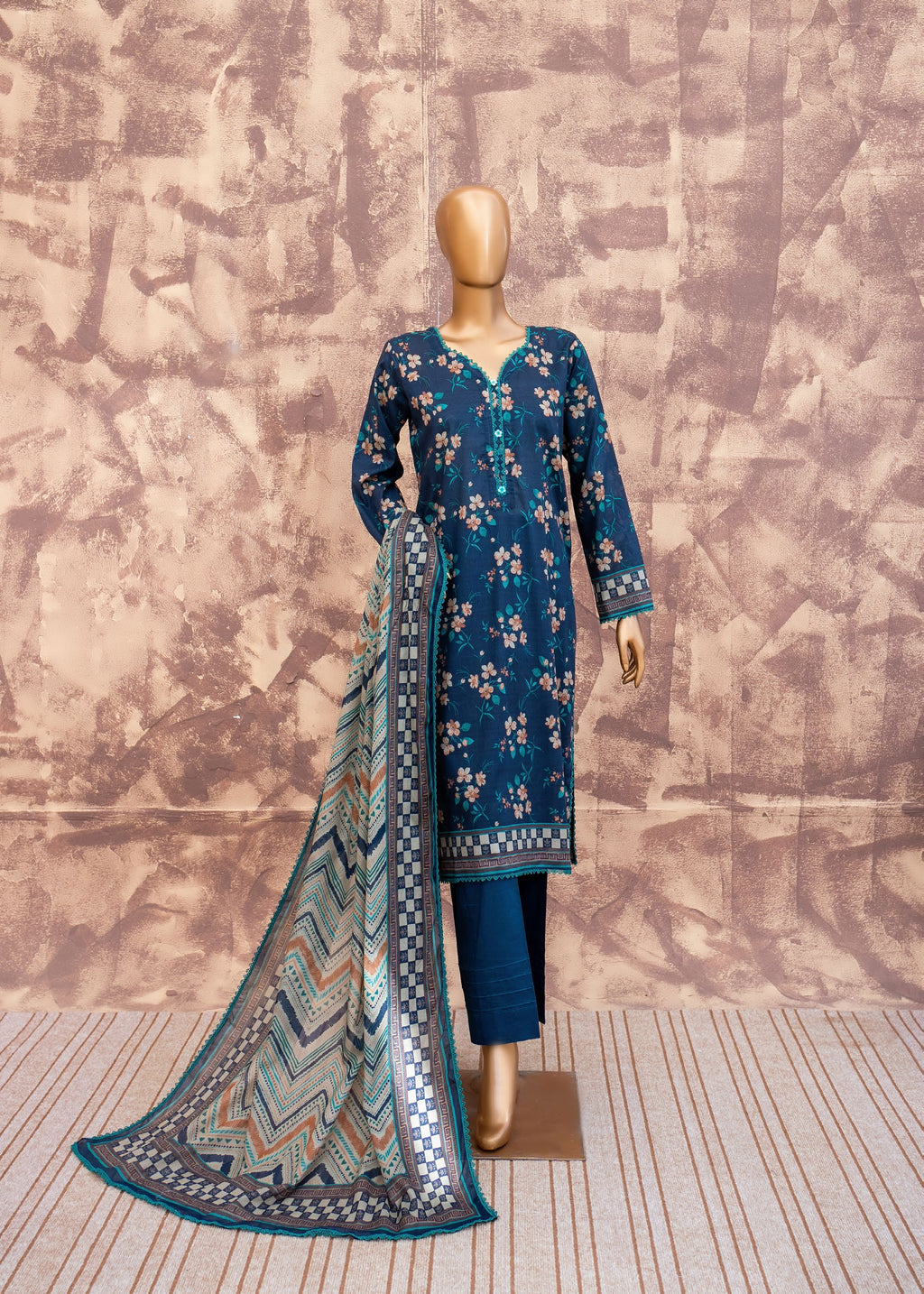 Midnight Mosaic - Printed Lawn 3 Piece