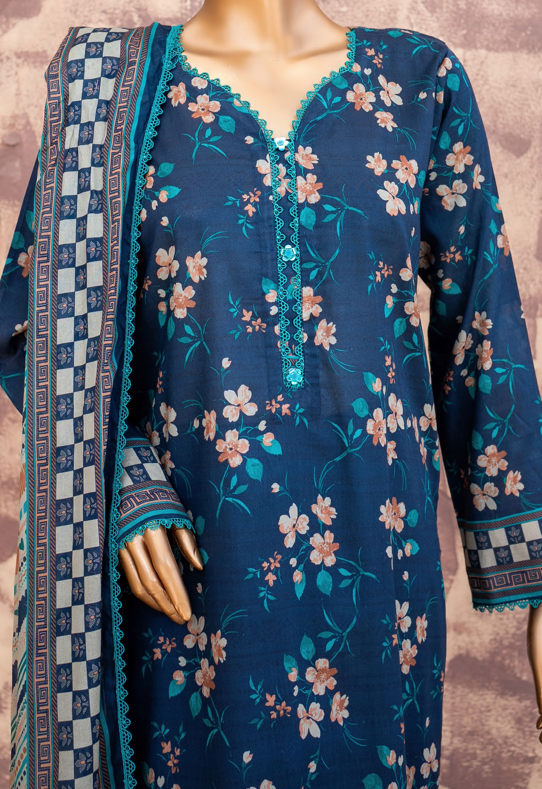 Midnight Mosaic - Printed Lawn 3 Piece