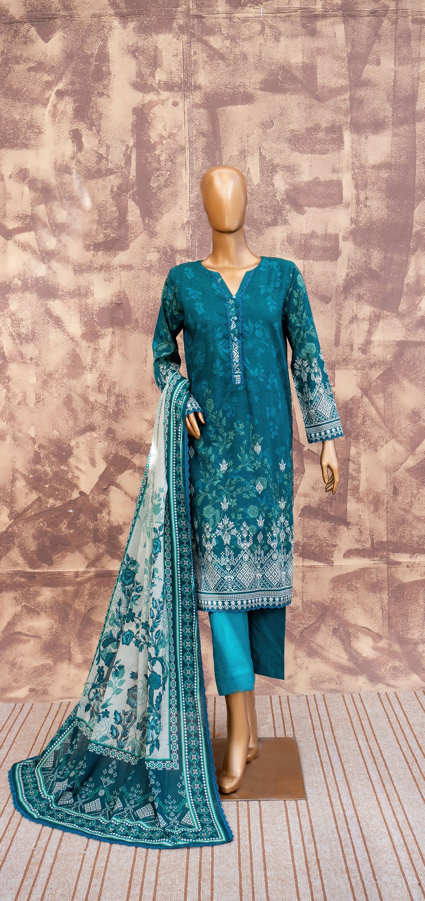 Ocean Breeze - Printed Lawn 3 Piece