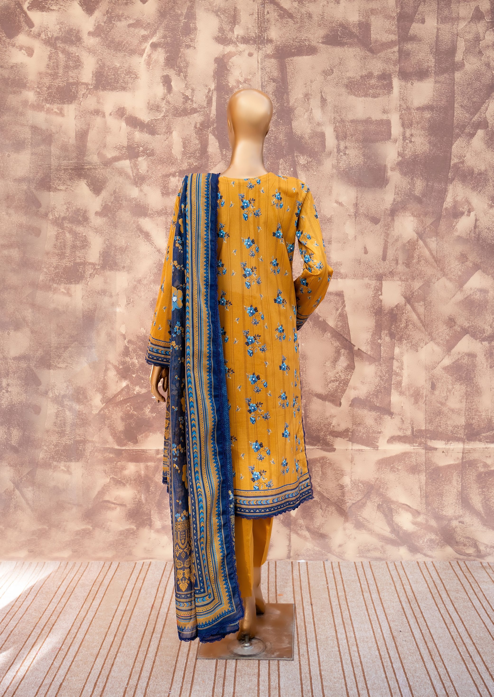 Mustard Spice - Printed Lawn 3 Piece