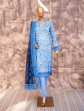 Geometric Sky - Printed Lawn 3 Piece