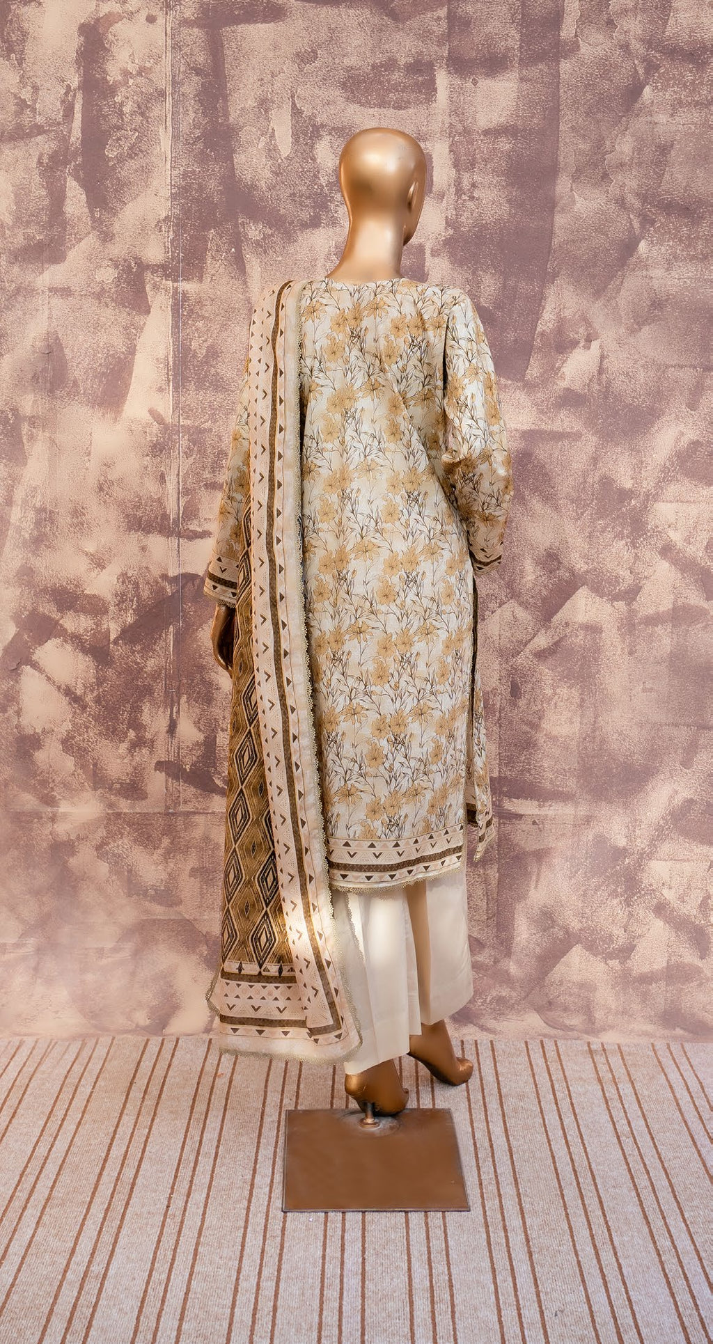 Sandstone Whisper - Printed Lawn 3 Piece