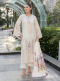 3 Piece Dhanak Suit (Stitched)