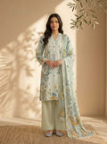 3 Piece Dobby Viscose Printed Suit (Unstitched)