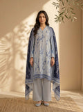 3 Piece Dobby Viscose Printed Suit (Unstitched)
