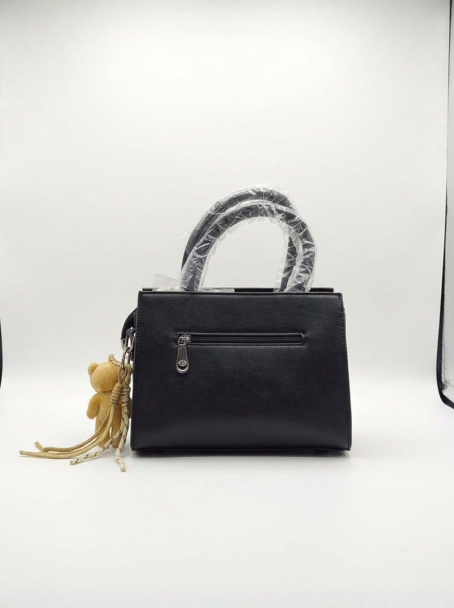 Mustard, Black & Tan Colourblock Handbag