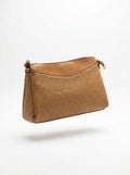 Mustard Woven-Texture Shoulder Bag