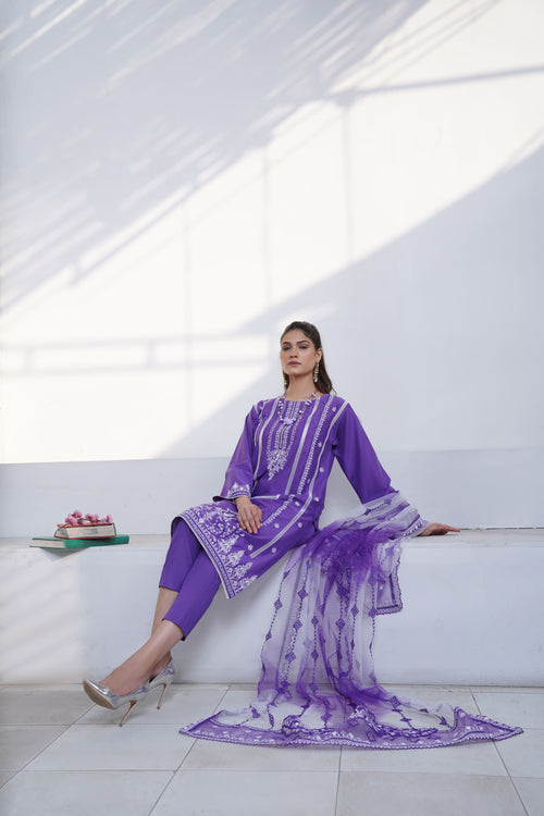 Anaar Digital Print Lawn – 3pc Unstitched Suit