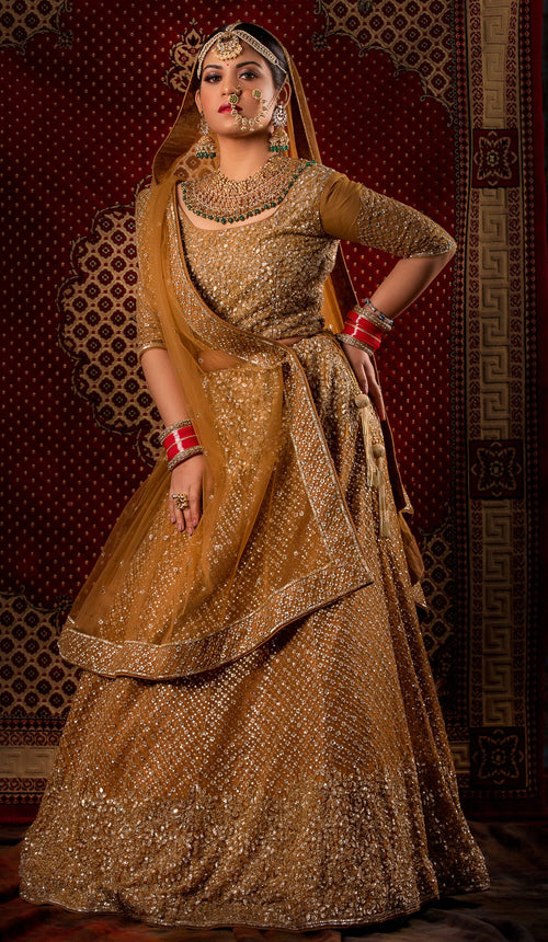 Model wearing Chandni Angrakha