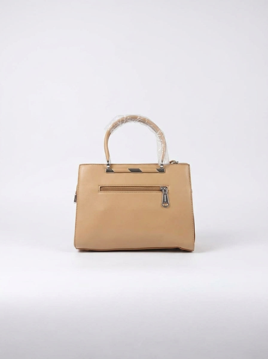 Tan & Brown Ombré Top-Handle Handbag
